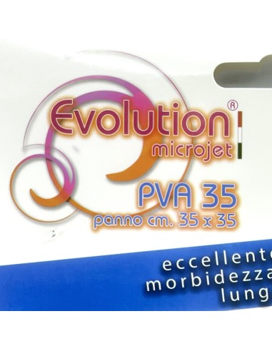 evolution microjet pva35 - panno microfibra in pva - 35x35cm - celeste: tuttocasashop.it: pulizia e cura della casa