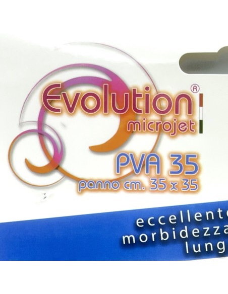 evolution microjet pva35 - panno microfibra in pva - 35x35cm - celeste: tuttocasashop.it: pulizia e cura della casa