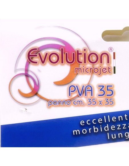 evolution microjet pva35 - panno microfibra in pva - 35x35cm - giallo: tuttocasashop.it: pulizia e cura della casa