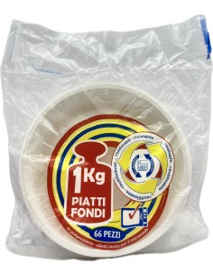 salento 66 piatti monouso plastica extra rigidi diametro 22cm - 1kg - fondi: tuttocasashop.it: carta & monouso