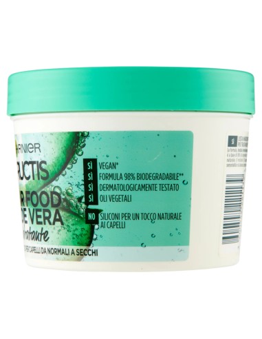fructis hair food maschera capelli 390ml - aloe vera - idratante: tuttocasashop.it: igiene e cura della persona