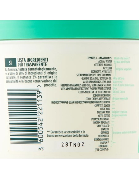 fructis hair food maschera capelli 390ml - aloe vera - idratante: tuttocasashop.it: igiene e cura della persona