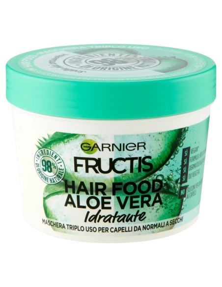 fructis hair food maschera capelli 390ml - aloe vera - idratante: tuttocasashop.it: igiene e cura della persona