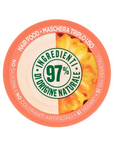 fructis hair food maschera capelli 390ml - ananas - lunghezze luminose: tuttocasashop.it: igiene e cura della persona
