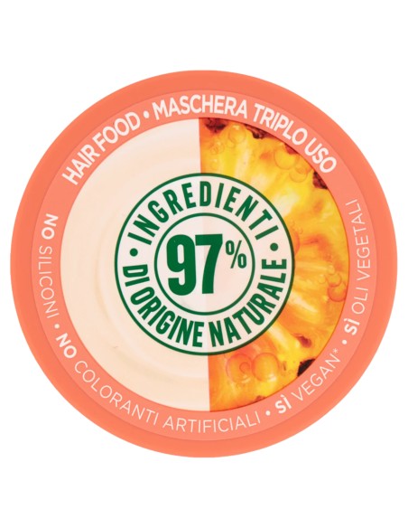 fructis hair food maschera capelli 390ml - ananas - lunghezze luminose: tuttocasashop.it: igiene e cura della persona