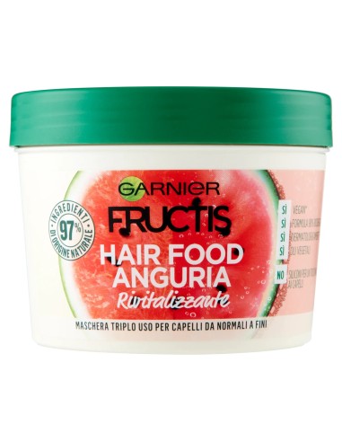 fructis hair food maschera capelli 390ml - anguria - rivitalizzante: tuttocasashop.it: igiene e cura della persona