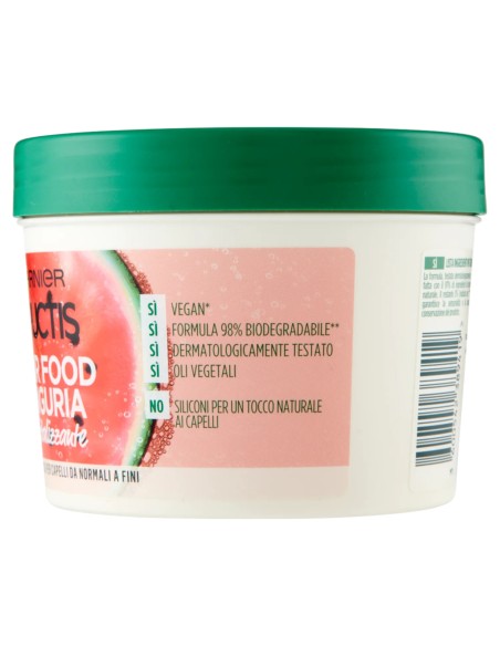 fructis hair food maschera capelli 390ml - anguria - rivitalizzante: tuttocasashop.it: igiene e cura della persona