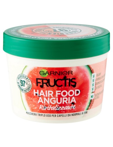 fructis hair food maschera capelli 390ml - anguria - rivitalizzante: tuttocasashop.it: igiene e cura della persona