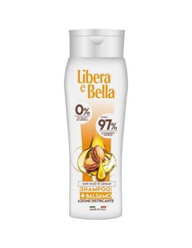 libera e bella shampoo e balsamo 2in1 - 300ml - con olio di argan: tuttocasashop.it: igiene e cura della persona