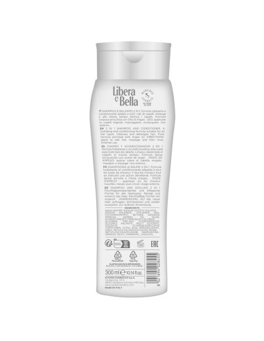 libera e bella shampoo e balsamo 2in1 - 300ml - con olio di argan: tuttocasashop.it: igiene e cura della persona