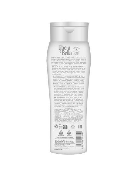 libera e bella shampoo e balsamo 2in1 - 300ml - con olio di argan: tuttocasashop.it: igiene e cura della persona