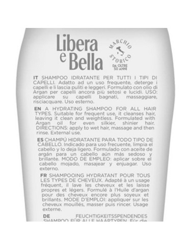 libera e bella shampoo 300ml - idratante - con olio di argan: tuttocasashop.it: igiene e cura della persona