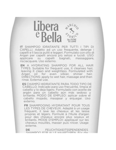 libera e bella shampoo 300ml - idratante - con olio di argan: tuttocasashop.it: igiene e cura della persona