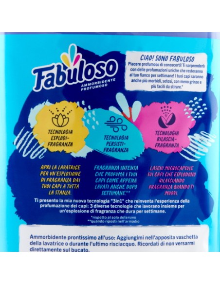 fabuloso ammorbidente per bucato - 56 lavaggi 1250ml - freschezza lavanda: tuttocasashop.it: prodotti per bucato e tessuti