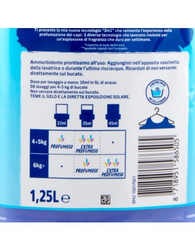 fabuloso ammorbidente per bucato - 56 lavaggi 1250ml - freschezza lavanda: tuttocasashop.it: prodotti per bucato e tessuti