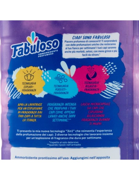 fabuloso ammorbidente per bucato - 56 lavaggi 1250ml - magnolia e lavanda: tuttocasashop.it: prodotti per bucato e tessuti