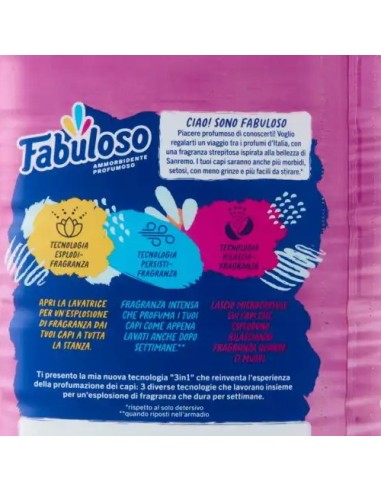 fabuloso ammorbidente per bucato - 56 lavaggi 1250ml - sanremo: tuttocasashop.it: prodotti per bucato e tessuti