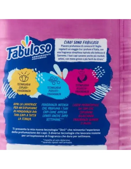 fabuloso ammorbidente per bucato - 56 lavaggi 1250ml - sanremo: tuttocasashop.it: prodotti per bucato e tessuti
