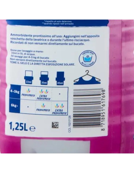 fabuloso ammorbidente per bucato - 56 lavaggi 1250ml - sanremo: tuttocasashop.it: prodotti per bucato e tessuti