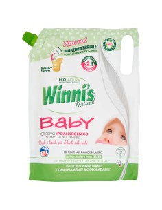 winni's baby detersivo ipoallergenico - 16 lavaggi - 800ml - ecoricarica: tuttocasashop.it: prodotti per bucato e tessuti