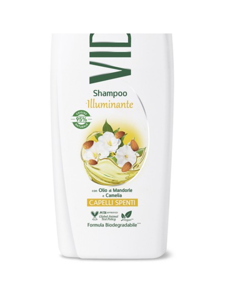 vidal shampoo 250ml illuminante capelli spenti - olio di mandorle e camelia: tuttocasashop.it: igiene e cura della persona