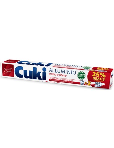 cuki alluminio per alimenti doppia forza - 10 metri - trama a rilievo: tuttocasashop.it: carta & monouso