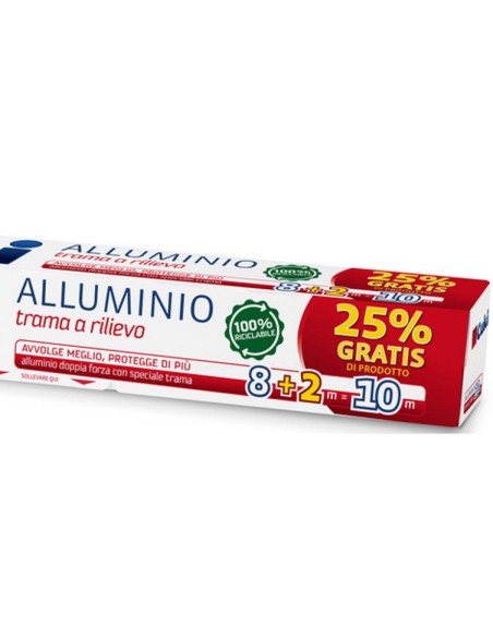 cuki alluminio per alimenti doppia forza - 10 metri - trama a rilievo: tuttocasashop.it: carta & monouso