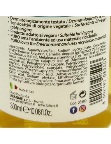 forhans sapone liquido 300ml - con te' verde bio e tea tree - purificante: tuttocasashop.it: igiene e cura della persona