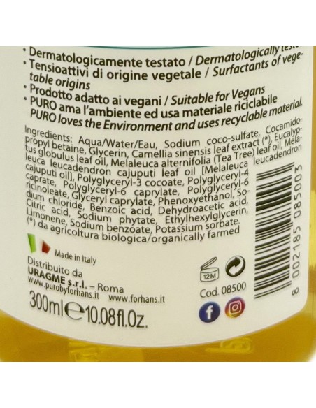 forhans sapone liquido 300ml - con te' verde bio e tea tree - purificante: tuttocasashop.it: igiene e cura della persona