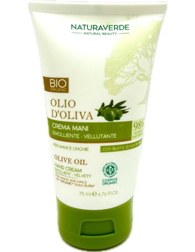 naturaverde bio crema mani - 75ml - olio d'oliva - emolliente vellutante: tuttocasashop.it: igiene e cura della persona
