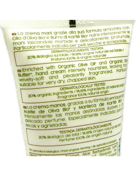 naturaverde bio crema mani - 75ml - olio d'oliva - emolliente vellutante: tuttocasashop.it: igiene e cura della persona