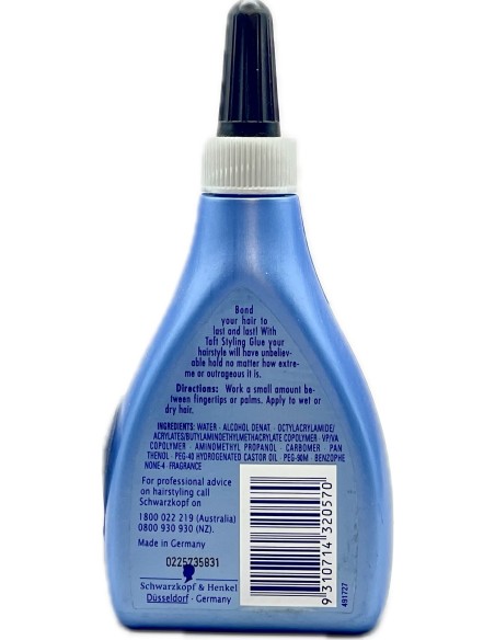 taft gel styling glue extra hold - 110ml - extra forte - pettinature estreme: tuttocasashop.it: igiene e cura della persona
