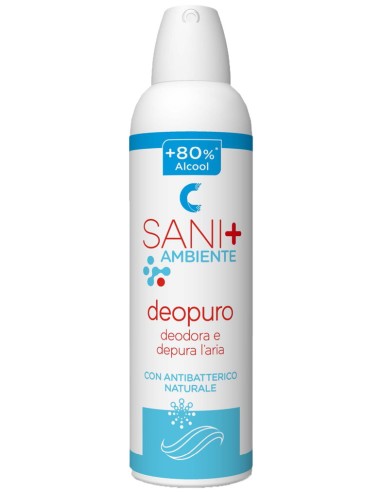 sani+ deopuro 250ml - deodora e depura l'aria con antibatterico naturale: tuttocasashop.it: pulizia e cura della casa