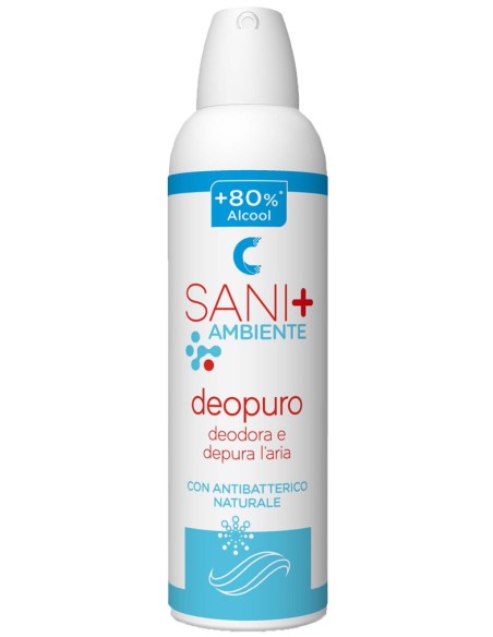 sani+ deopuro 250ml - deodora e depura l'aria con antibatterico naturale: tuttocasashop.it: pulizia e cura della casa