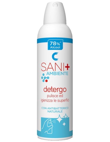 sani+ detergo - 250ml - pulisce ed igienizza le superfici - antibatterico: tuttocasashop.it: pulizia e cura della casa
