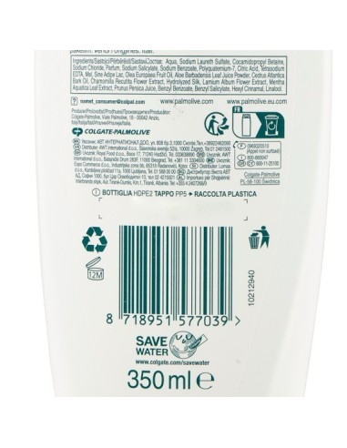 palmolive shampoo 350ml - morbidezza e lucentezza - capelli medi e lunghi: tuttocasashop.it: igiene e cura della persona
