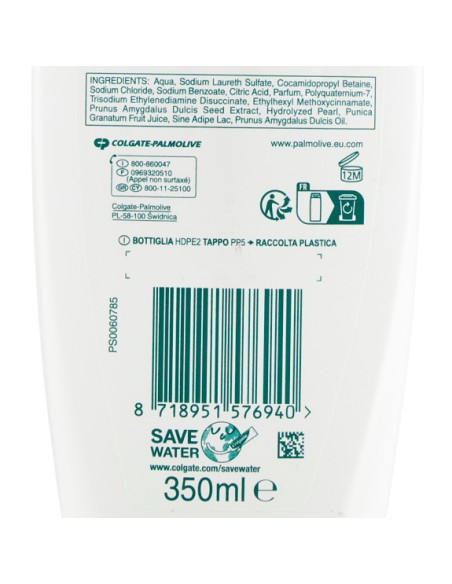 palmolive shampoo 350ml - capelli colorati - brilliant color: tuttocasashop.it: igiene e cura della persona