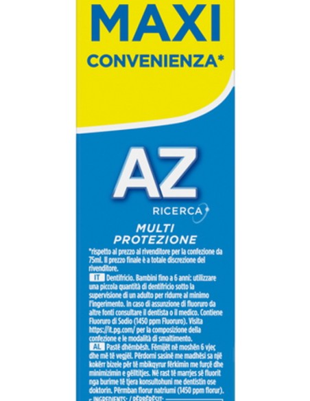 az dentifricio 85ml - protezione famiglia - multi protezione: tuttocasashop.it: igiene e cura della persona