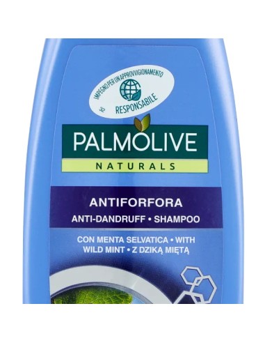 palmolive shampoo 350ml - antiforfora uso frequente - con menta selvatica: tuttocasashop.it: igiene e cura della persona
