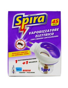 spira elettroemanatore antizanzare liquido - 45 notti - biuso: tuttocasashop.it: pulizia e cura della casa