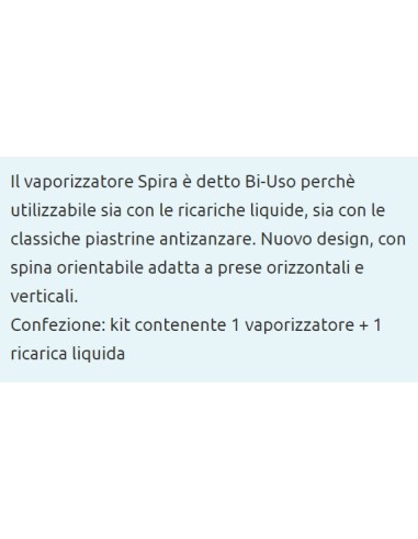 spira elettroemanatore antizanzare liquido - 45 notti - biuso: tuttocasashop.it: pulizia e cura della casa