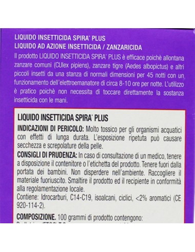 spira elettroemanatore antizanzare liquido - 45 notti - biuso: tuttocasashop.it: pulizia e cura della casa