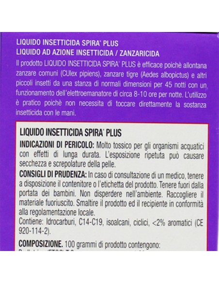 spira elettroemanatore antizanzare liquido - 45 notti - biuso: tuttocasashop.it: pulizia e cura della casa