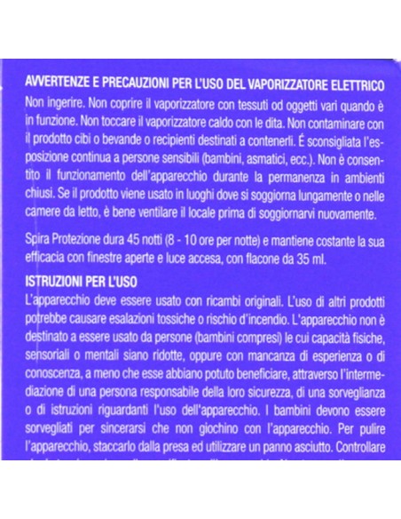 spira elettroemanatore antizanzare liquido - 45 notti - biuso: tuttocasashop.it: pulizia e cura della casa