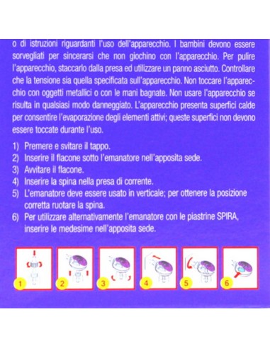 spira elettroemanatore antizanzare liquido - 45 notti - biuso: tuttocasashop.it: pulizia e cura della casa
