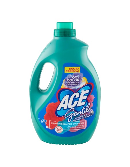ace gentile candeggina delicata 2300ml oxy color - lavanda e muschio bianco: tuttocasashop.it: prodotti per bucato e tessuti