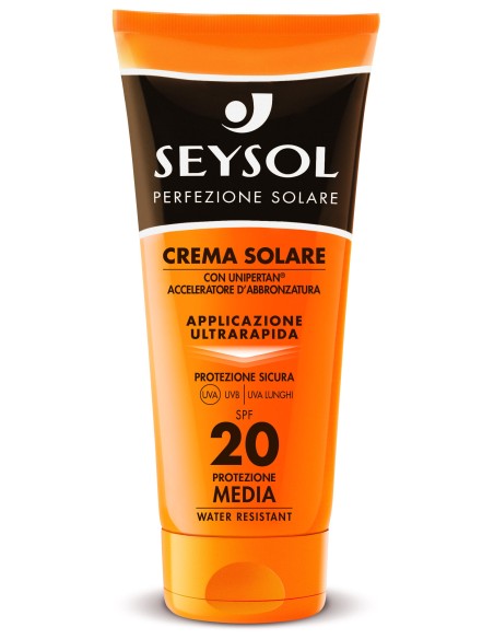 seysol crema solare 200ml - water resistant - spf 20 - protezione media: tuttocasashop.it: igiene e cura della persona