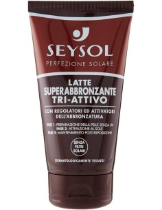 seysol latte superabbronzante tri-attivo 150ml attivatore dell'abbronzatura: tuttocasashop.it: igiene e cura della persona