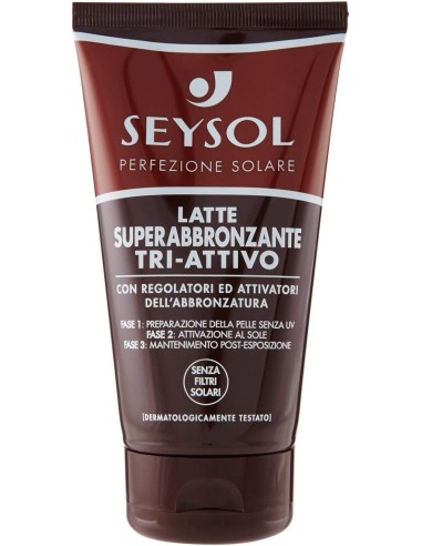 seysol latte superabbronzante tri-attivo 150ml attivatore dell'abbronzatura: tuttocasashop.it: igiene e cura della persona