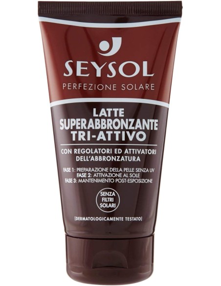 seysol latte superabbronzante tri-attivo 150ml attivatore dell'abbronzatura: tuttocasashop.it: igiene e cura della persona